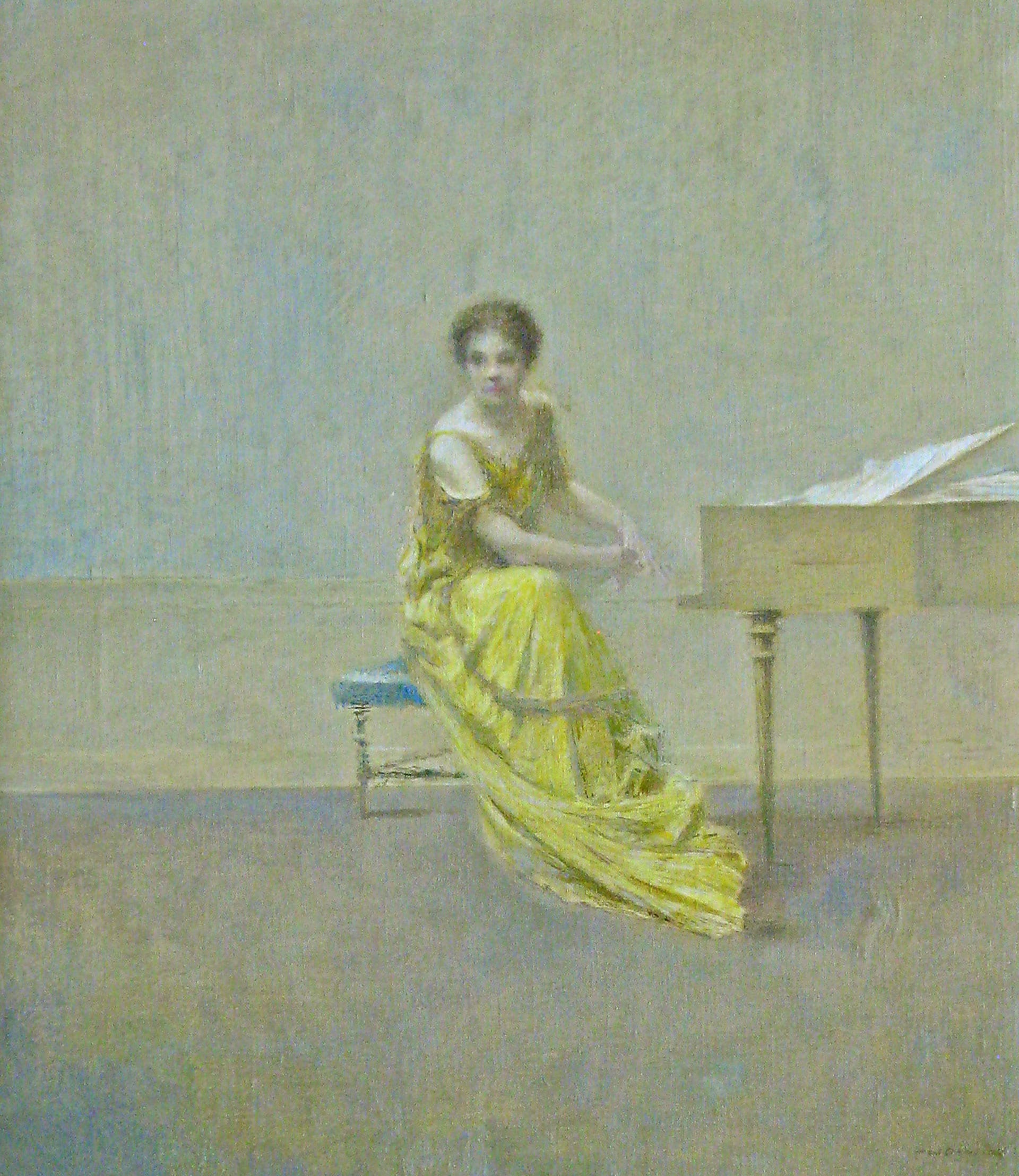 Thomas Wilmer Dewing - Music-Lesson