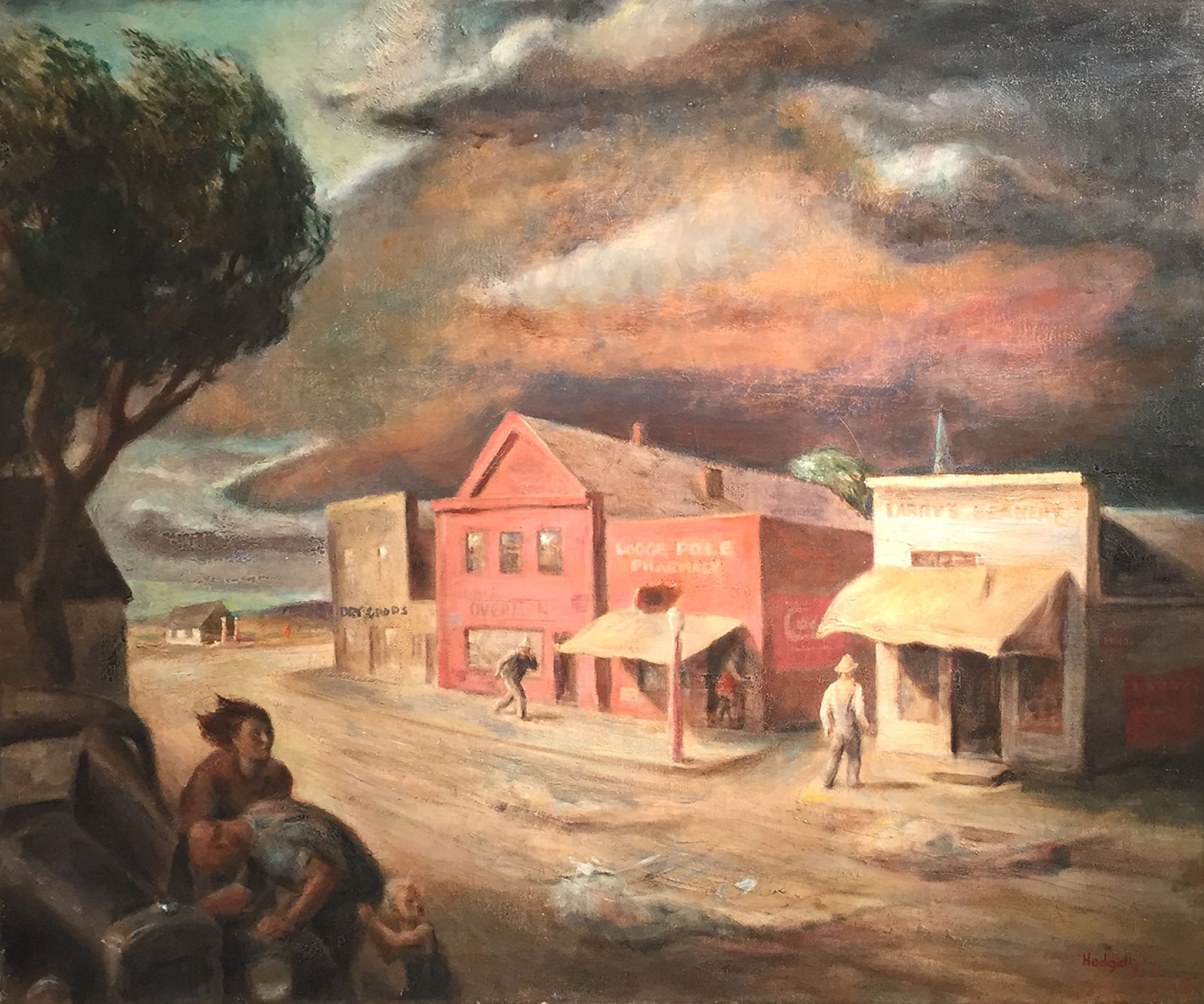 Robert O. Hodgell - Storm Over Lodge Pole